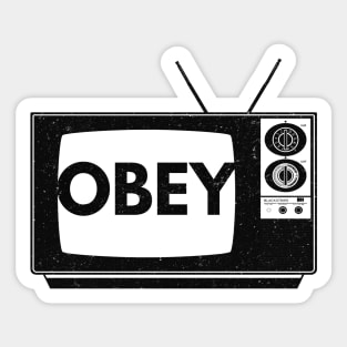 Obey TV (vintage distressed) Sticker